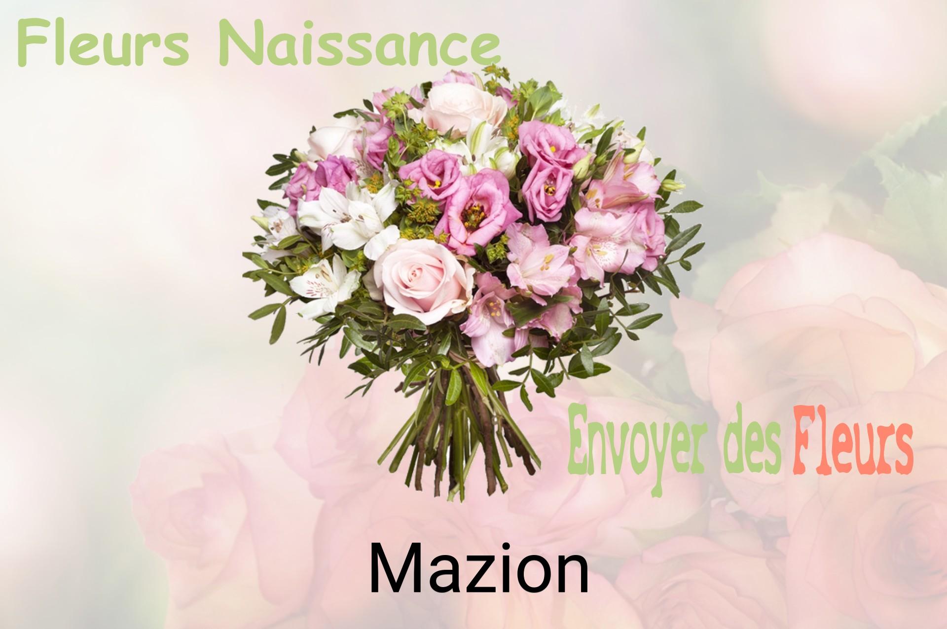 Bouquet de fleurs de naissance livré à Mazion